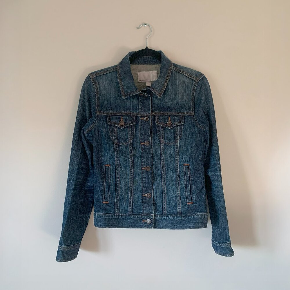 Blue 6-Buttons Denim Jeans Jacket